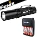 Fenix LD10BK LD10 Max 100 Lumens LED Flashlight Outfit With 4 AA Batteries & Charger