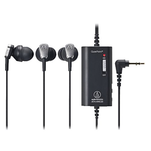 audio-technica カナル型イヤホン ノイズキャンセリング ブラック ATH-ANC23 BK IM