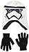 Star Wars Big Boys' Movie Episode 7 Storm Trooper Laplander and Glove Set