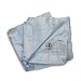 Little Giraffe Satin-Chenille Baby Blanket 35"x45", Blue