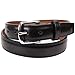 Handmade Italian Leather Dress Belt (Size 48, Black)
