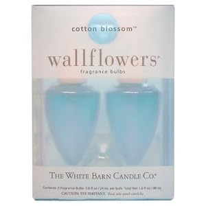Cotton Blossom Wallflowers Fragrance Bulbs 2 pk - .8 oz each- by The White Barn Candle Co.