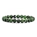 Natural Ruby in Zoisite Gemstone 8mm Round Beads Stretch Bracelet 7
