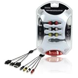 Câble de connexion audio/vidéo pour relier la PS2, XBOX ou GameCube à un Tv ou écran LCD/Plasma
