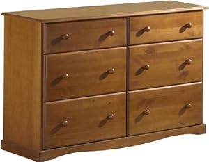 New 100 Solid Wood Double Dresser Honey Pine 48 W X 33 H X 17 D