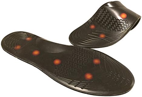 TotalCarePro Black Gel Insoles with Orthotics for Plantar Fasciitis / Diabetics / Athletics with Arch Support, Reflexology and Shock Absorption for Pain Relief & Flat Feet - (Size 5-9 USA)