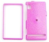 Motorola Droid A855 Rainbow Glitter Baby Pink Hard Case/Cover/Faceplate/Sna ....