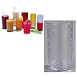 Carlisle Pebble Optic Drinkware Tumblers, 12 ounce, Clear (One Dozen Dishwasher Safe Break Resistant SAN Plastic Drinking Glasses)