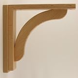 Corbel for Countertops and Shelves - Oak Concave Model 10 - Unfinished