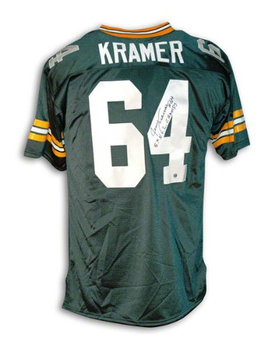 Jerry Kramer Green Bay Packers Throwback Jersey Inscribed 
