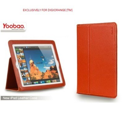 DigiOrange (TM) BROWN Yoobao iPad 3 / NEW IPAD Genuine Leather Case - The New iPad 3rd Generation Genuine Leather Case, Black, Automatically Wakes and Puts the iPad 3 to Sleep, Latest Design For New Ipad (Ipad 3), From the Best selling Ipad 3 case creator