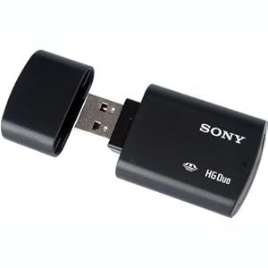 Sony MRW66E/H1/181 External USB Plug and Play Memory Stick Duo Reader/Writer (Black)