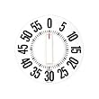 Jumbo 8-in Wall Mounted Kitchen Timer - White