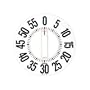 Jumbo 8-in Wall Mounted Kitchen Timer - White