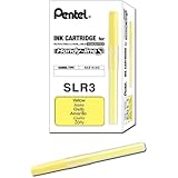 Pentel Refill for Handy-Line S Highlighter, Yellow Ink, Box of 12 (SLR3-G)