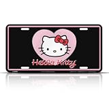 Hello Kitty Stamped License Plate Tag