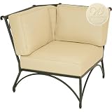 Windham Castings Catalina Deep Seating Corner Sectional Chair Frame Only, Cream
