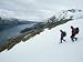Mountain Climbers Descend Lower Slopes of an Uncharted Range Photographic Poster Prin...
