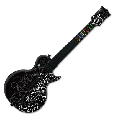 Guitar Hero III Skin - B&W Fleur (XBOX 360 / PS3 )