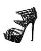bebe Desiree Leather Caged Sandal : so finishes out panel a