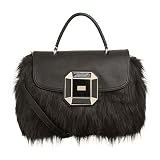 Fiorelli Deco-large Grab Faux-fur Handbag Black