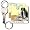 Bored Border Collie - Set Of 2 Key Chains