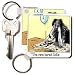 Londons Times Funny Dogs Cartoons - Bored Border Collie - Key Chains