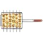 Charcoal Companion Non-Stick Kabob Basket with Six 13 Inch Skewers