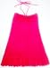 Juniors Terry Bandeau Halter Dress with Ruffle Bottom