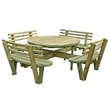 Nordicgardens garden furniture 8 seater with backs