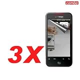 3-Pack HTC Droid Incredible Combo Mirror LCD Screen Protector for HTC Droid Incredible