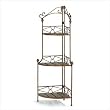 Rustic Corner Kitchen Bakers Rack Plant Stand Display