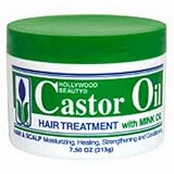 Hollywood Beauty Castor Oil Hair Treatment with Mink Oil, 7.5 oz.