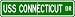 USS CONNECTICUT BB 18 Street Sign - Navy Ship Gift Sail