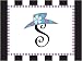 Wellspring Chic Chat Alphabet Initial Note Cards: 8 Cards and Envelopes