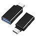 Aerb Type C Adapter Type C USB 3.1 to USB 3.0 Female Adapter Converter for 12 Inch Apple New Macbook, Chromebook Pixel and More, Pack of 2