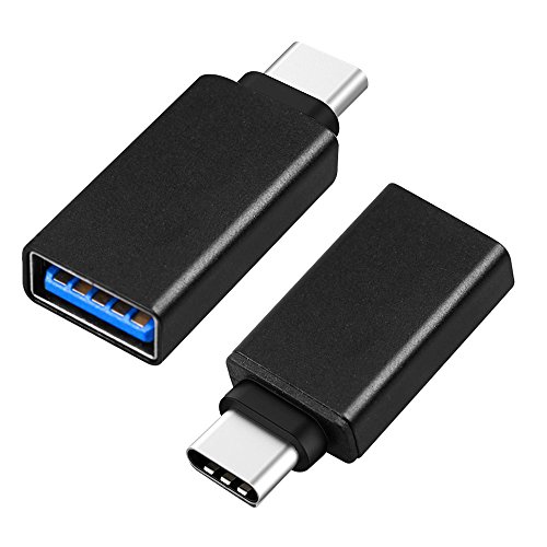 Aerb Type C Adapter Type C USB 3.1 to USB 3.0 Female Adapter Converter for 12 Inch Apple New Macbook, Chromebook Pixel and More, Pack of 2