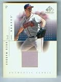 Greg Maddux 2001 Upper Deck Baseball SP Game Used Edition Game Worn Jersey Swatch Card #GM / Atlanta Braves / Chicago Cubs