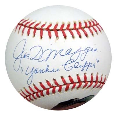 Joe DiMaggio Autographed/Hand Signed Photo Baseball Yankee Clipper PSA/DNA #P04343