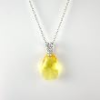 Swarovski Crystal Teardrop Pendant - Yellow