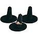 3 Black Velvet Round Base Ring Finger Jewelry Holder Showcase Display Stands