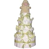 4 Tier Diaper Diaper Baby Diaper Cake - Mint Green