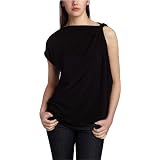 Kenneth Cole Women's One Shoulder Tunic,Rich Black,Medium