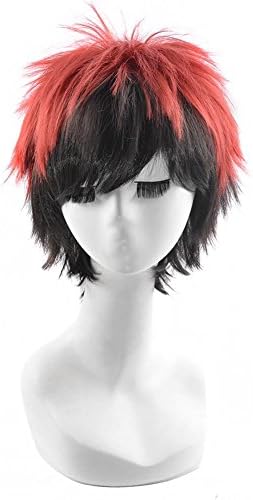25cm Red Black Short Kuroko's Basketball Taiga Kagami Cosplay Harajuku Male Wigs
