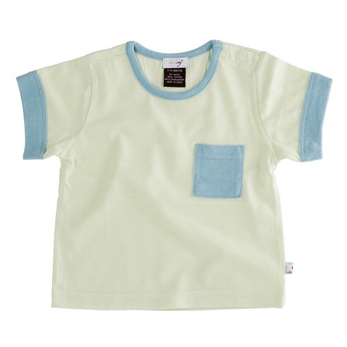 Babysoy Short Sleeve Pocket Tee , Tea 18-24 Months