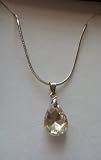 Fashion Jewelry ~ April Birthstone Diamond Crystal Birth Stone Necklace