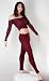 Dance Workout Outfit Stretch Knit Low Rise Tights & Classic Knit Ballet Top by KD dance, Soft, Sexy & Fun, Makers of the Finest Knit Dancewear in the World, Made In New York USA