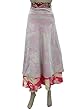 Vintage Sari Wrapskirt White Dot Printed Sarong Dress
