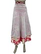 Vintage Sari Wrapskirt White Dot Printed Sarong Dress