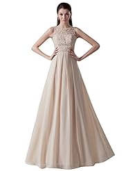 A-line Floor Length Bateau Neck Sweetheart Lace Sheer Illusion Chiffon Natural   Waistline  Dress